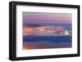 Encased, Fog Surrounding San Francisco Epic Cityscape Urban Globe-Vincent James-Framed Photographic Print