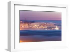 Encased, Fog Surrounding San Francisco Epic Cityscape Urban Globe-Vincent James-Framed Photographic Print