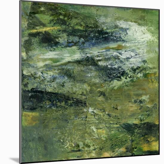 Encaustic Tile in Green III-Sharon Gordon-Mounted Art Print