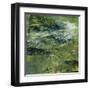 Encaustic Tile in Green III-Sharon Gordon-Framed Art Print