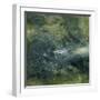 Encaustic Tile in Green IV-Sharon Gordon-Framed Art Print