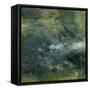 Encaustic Tile in Green IV-Sharon Gordon-Framed Stretched Canvas
