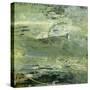 Encaustic Tile in Green VIII-Sharon Gordon-Stretched Canvas