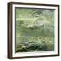 Encaustic Tile in Green VIII-Sharon Gordon-Framed Art Print