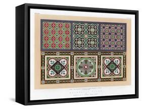 Encaustic Tiles, 19th Century-John Burley Waring-Framed Stretched Canvas