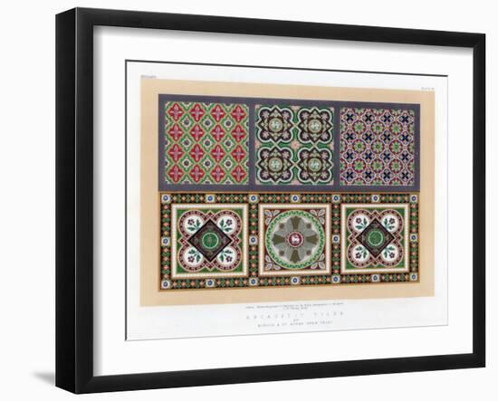 Encaustic Tiles, 19th Century-John Burley Waring-Framed Giclee Print