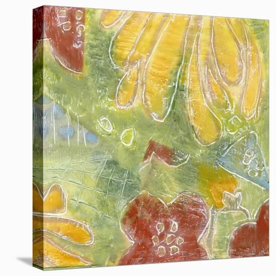 Encaustic Whimsy II-Karen Deans-Stretched Canvas