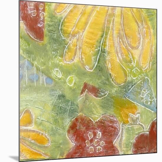 Encaustic Whimsy II-Karen Deans-Mounted Premium Giclee Print