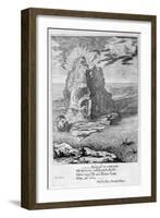 Enceladus Buried Underneath Mount Etna, 1655-Michel de Marolles-Framed Giclee Print