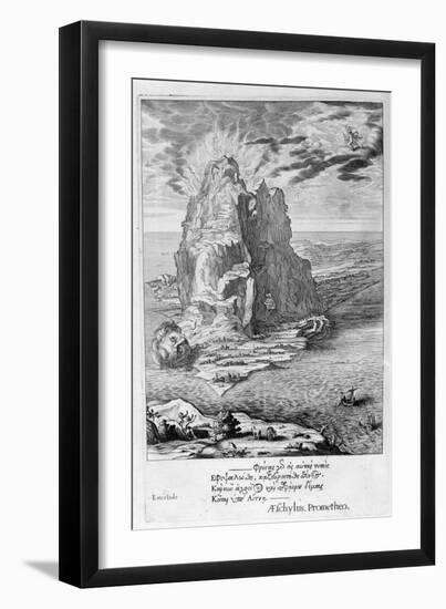 Enceladus Buried Underneath Mount Etna, 1655-Michel de Marolles-Framed Giclee Print