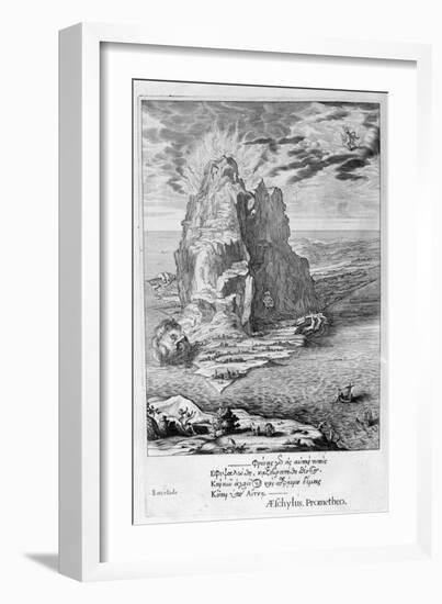 Enceladus Buried Underneath Mount Etna, 1655-Michel de Marolles-Framed Giclee Print