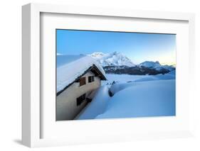 Enchanted Atmosphere During the Blue Hour at Alp Spluga-Roberto Moiola-Framed Photographic Print