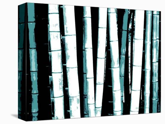 Enchanted Bamboo Teal-Herb Dickinson-Stretched Canvas