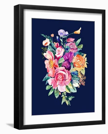 Enchanted Flowers-Jin Jing-Framed Art Print