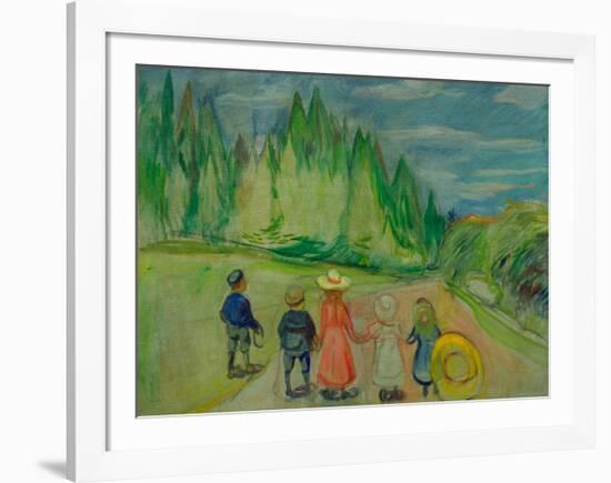 Enchanted Forest, 1907-Edvard Munch-Framed Giclee Print