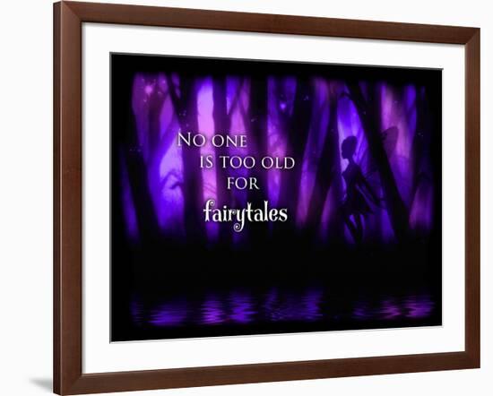 Enchanted Glimpse No One Is Too Old For Fairytales-Julie Fain-Framed Art Print