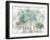 Enchanted Teal Forest-Allison Pearce-Framed Art Print