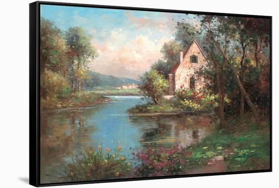 Enchanting Chateau-Hilger-Framed Stretched Canvas