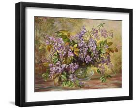 Enchanting Junetide Wisteria-Albert Williams-Framed Giclee Print