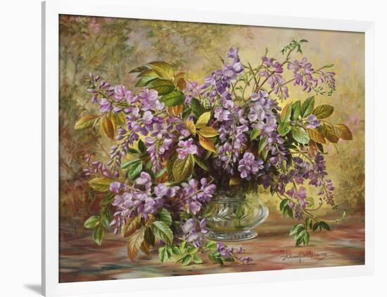 Enchanting Junetide Wisteria-Albert Williams-Framed Giclee Print