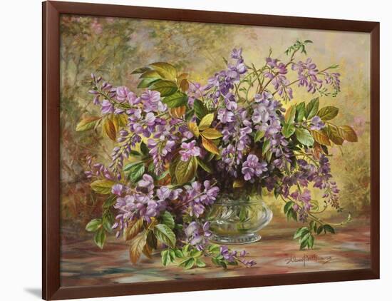 Enchanting Junetide Wisteria-Albert Williams-Framed Giclee Print