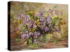 Enchanting Junetide Wisteria-Albert Williams-Stretched Canvas