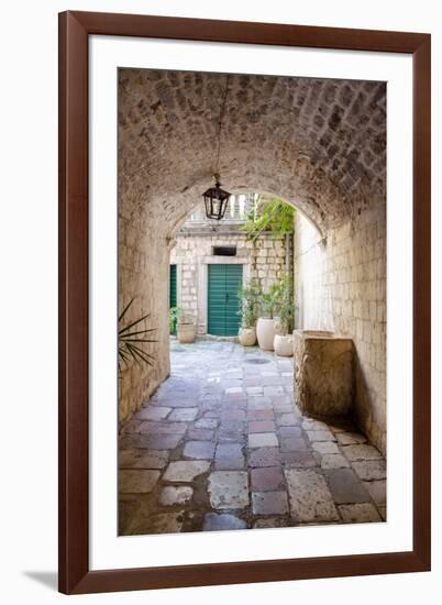 Enchanting Passageway - Kotor, Montenegro-Laura DeNardo-Framed Photographic Print