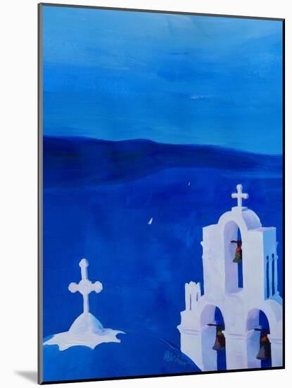 Enchanting Santorini Greece View from Oia-Markus Bleichner-Mounted Art Print