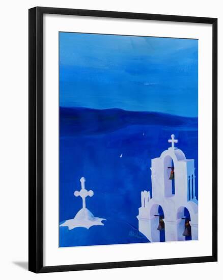 Enchanting Santorini Greece View from Oia-Markus Bleichner-Framed Art Print