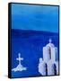 Enchanting Santorini Greece View from Oia-Markus Bleichner-Framed Stretched Canvas