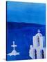 Enchanting Santorini Greece View from Oia-Markus Bleichner-Stretched Canvas