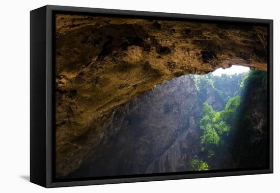 Enchanting Tropical Mountain Cave, Sam Roi Yot, Thailand-smithore-Framed Stretched Canvas