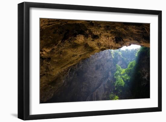 Enchanting Tropical Mountain Cave, Sam Roi Yot, Thailand-smithore-Framed Photographic Print