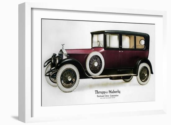 Enclosed Drive Rolls-Royce Limousine with Partition Behind the Driver, C1910-1929-null-Framed Giclee Print