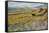 Enclosed Field with Ploughman. Date/Period: 1889. Painting. Oil on canvas. Height: 540 mm (21.25...-VINCENT VAN GOGH-Framed Stretched Canvas