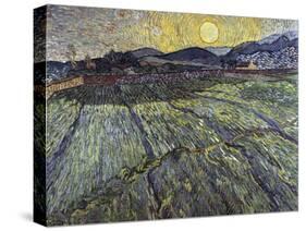Enclosed Field with Rising Sun, 1889-Vincent van Gogh-Stretched Canvas