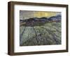 Enclosed Field with Rising Sun Saint-Remy-Vincent van Gogh-Framed Premium Giclee Print
