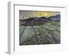 Enclosed Field with Rising Sun Saint-Remy-Vincent van Gogh-Framed Premium Giclee Print