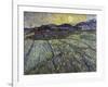 Enclosed Field with Rising Sun Saint-Remy-Vincent van Gogh-Framed Giclee Print