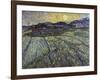 Enclosed Field with Rising Sun Saint-Remy-Vincent van Gogh-Framed Giclee Print