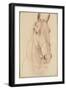 Encolure et tête de cheval bridée de face-Edme Bouchardon-Framed Giclee Print