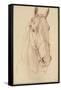 Encolure et tête de cheval bridée de face-Edme Bouchardon-Framed Stretched Canvas