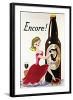 Encore! (Girl, Bottle and Harp), C.1938-null-Framed Giclee Print