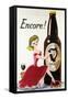 Encore! (Girl, Bottle and Harp), C.1938-null-Framed Stretched Canvas