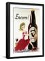 Encore! (Girl, Bottle and Harp), C.1938-null-Framed Giclee Print