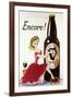 Encore! (Girl, Bottle and Harp), C.1938-null-Framed Giclee Print