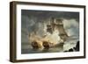 Encounter Between the Mars and the Hercules-John Christian Schetky-Framed Giclee Print