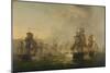 Encounter of the Dutch and the English Fleet-Martinus Schouman-Mounted Art Print