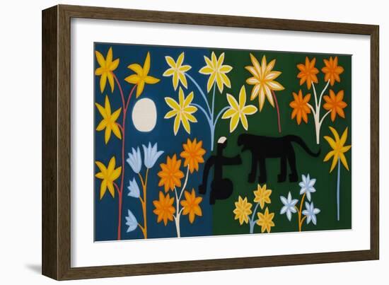 Encounter with a Panther-Cristina Rodriguez-Framed Premium Giclee Print