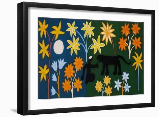 Encounter with a Panther-Cristina Rodriguez-Framed Premium Giclee Print